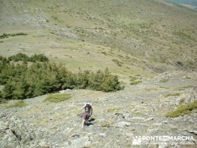 Llegada a la cima de Valdebecerril; excursiones y senderismo; viajes y excursiones